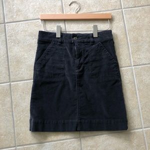 Carhartt blue gray corduroy miniskirt size 2